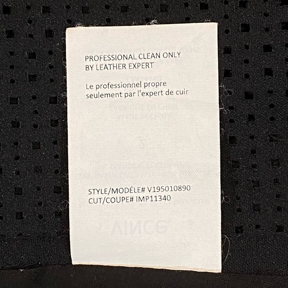 NWOT Vince Genuine Lambskin Leather Mesh /Sheer Silk Peplum Hem Top… - Picture 12 of 12